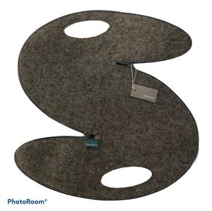 NWT Josh Jakus 'UM bag' Grey Wool Felt Sculptural Designer